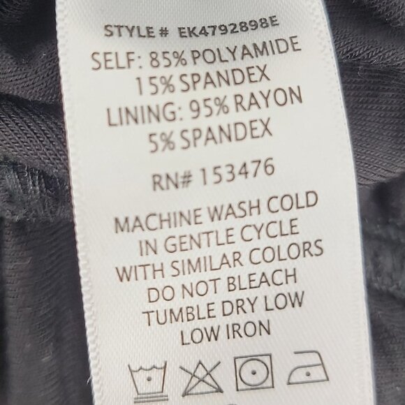 Evereve Black Ruched Mesh Dot Top | Sheer Sleeve Mock Neck | Size Small - Picture 11 of 12